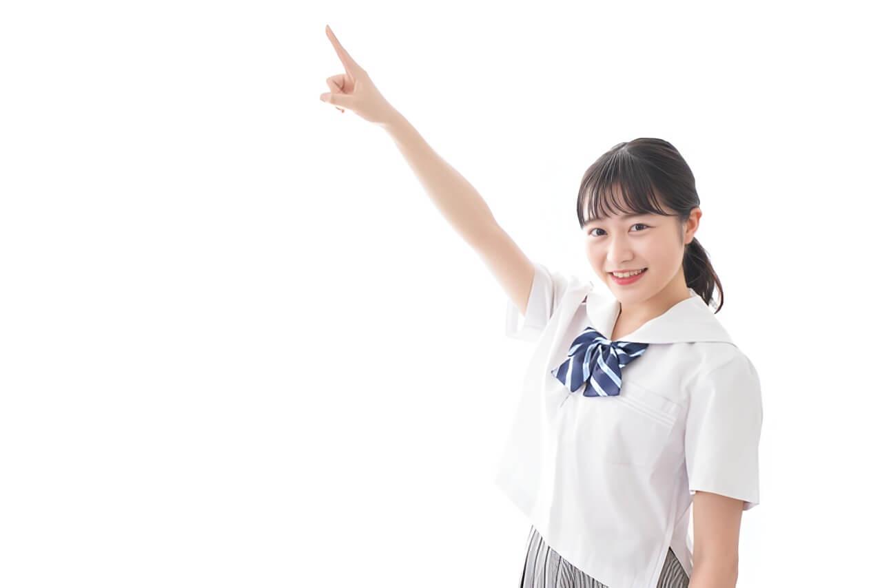 白い制服の女子