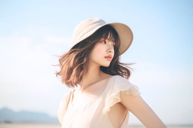 モデルの女性